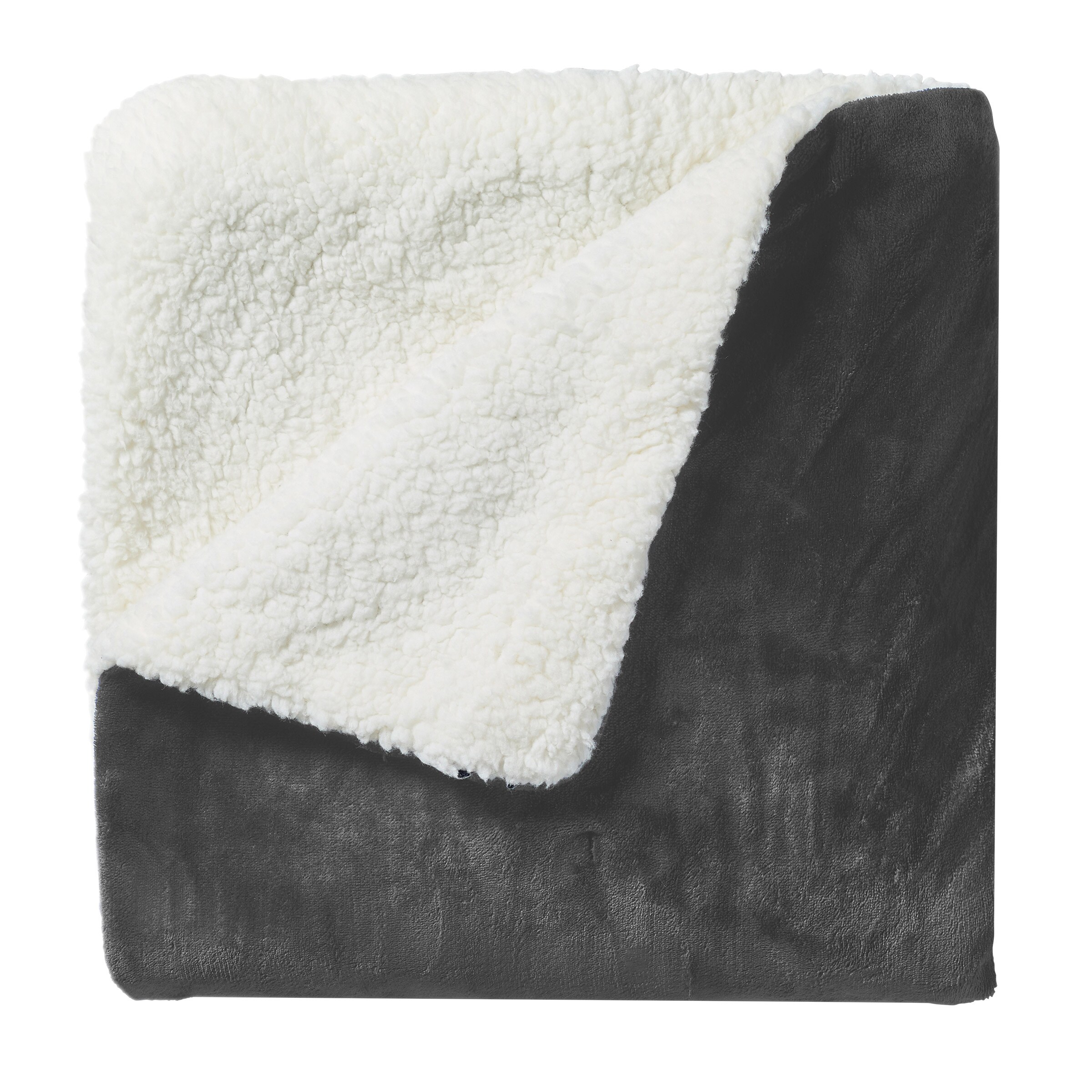 Sunbeam Northern Luxe Heated Throw Dark Grey