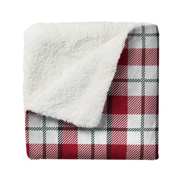 Sunbeam Northern Luxe Heated Throw Red