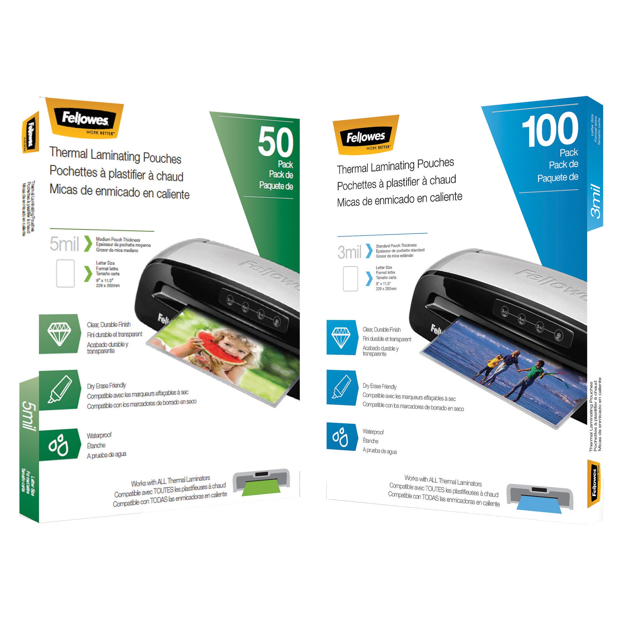 Fellowes Thermal Laminating Lettersized Pouches 150pack