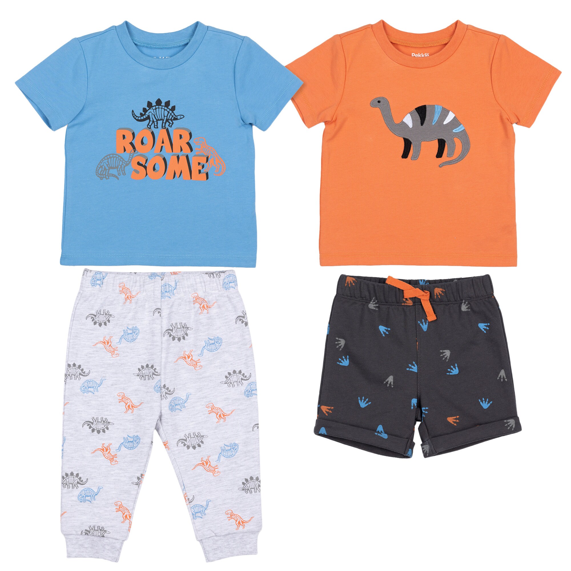 Pekkle Infant 4-piece Summer Set 3 Months Blue - seasonsgala.com