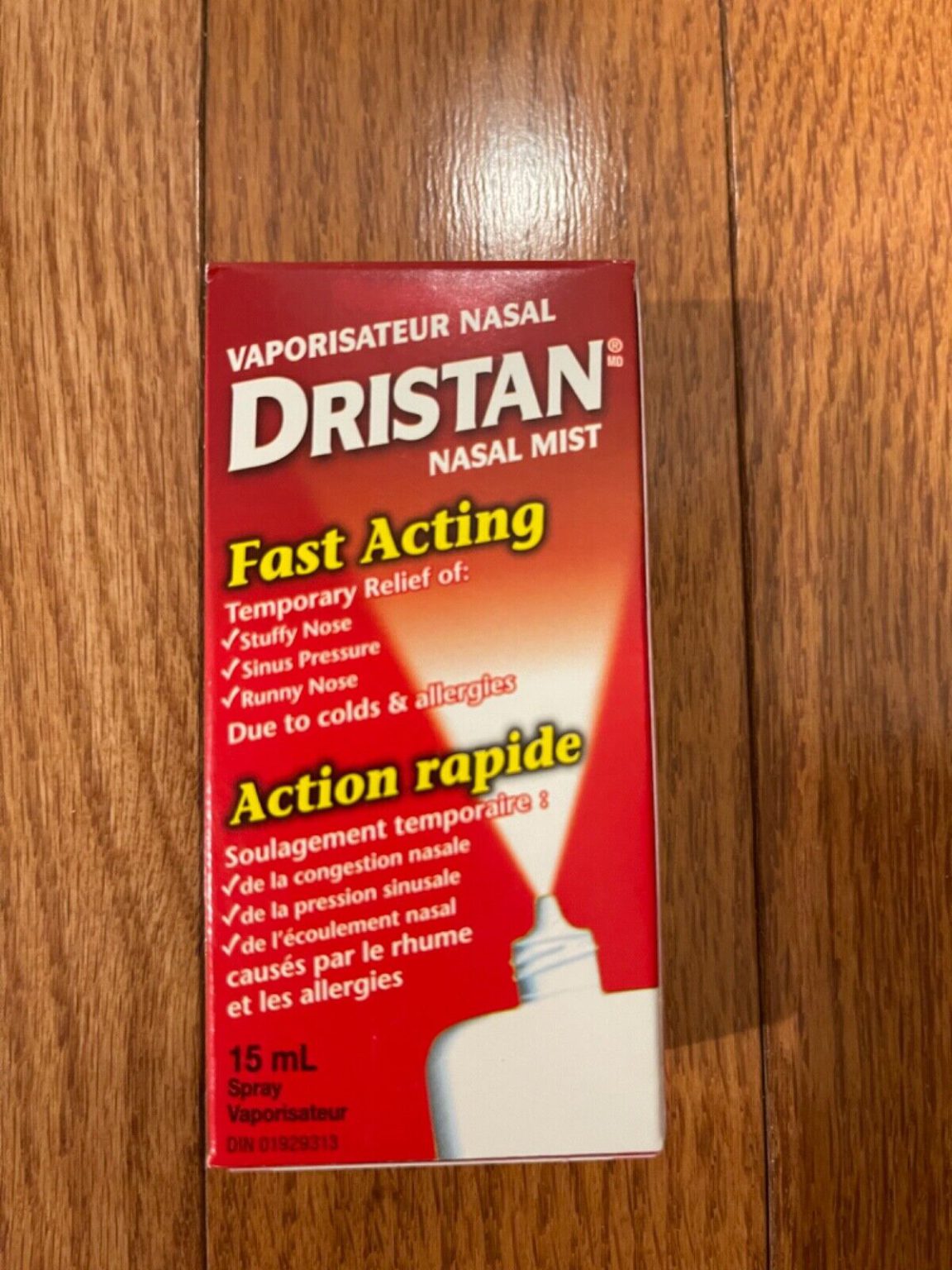 Dristan Nasal Mist Spray Fast Acting Nasal Congestion & Runny Nose 15