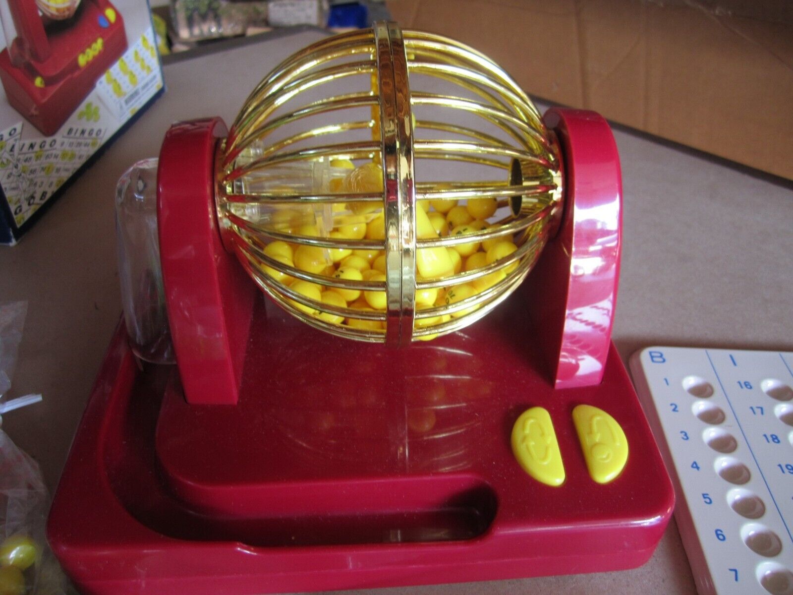 battery operated bingo machine