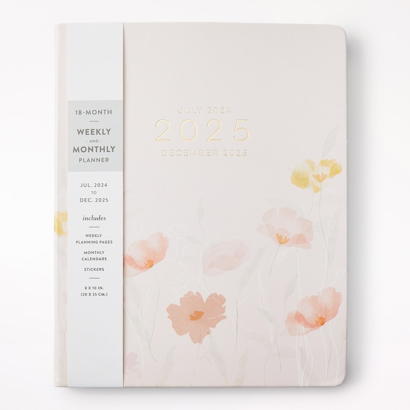 Eccolo 20242025 18Month Weekly Planner, Flowers